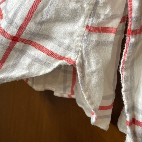 Aerie Woman’s Casual Button Down Plaid Shirt Size Small - Picture 5 of 7